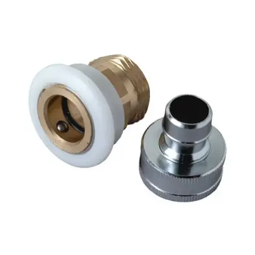 Aerator Adapter Dual Thread 3/4" x 3/4" Chrome Plated Chrome Plated