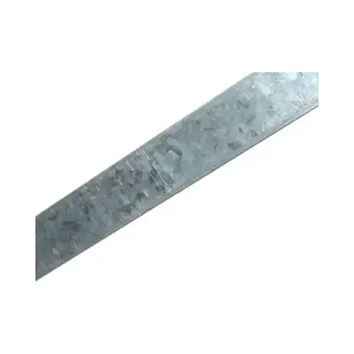 Flat Bar 0.125" X 0.75" W X 48" L Galvanized Steel Silver