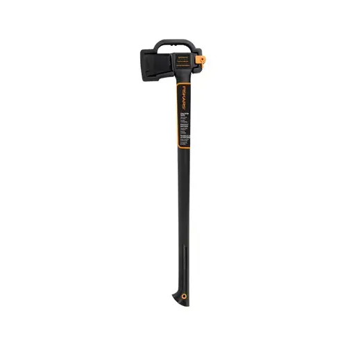 Super Splitting Axe, 3-1/4 in Cutting Edge, 6 lb Head, Steel Head, Fiberglass Handle, 36 in OAL Black