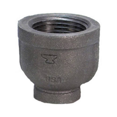 Reducing Coupling 1/4" FPT X 1/8" D FPT Black Malleable Iron Black