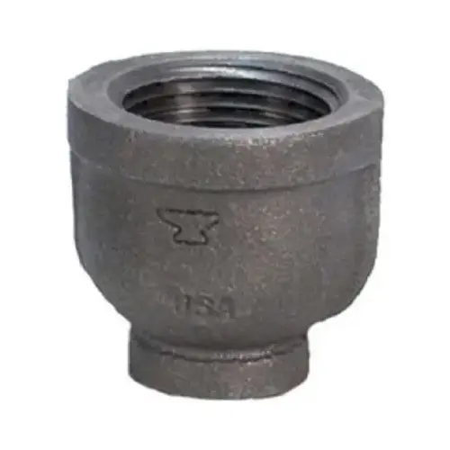 Reducing Coupling 3/4" FPT X 1/2" D FPT Black Malleable Iron Black