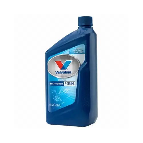 Valvoline 822384 Motor Oil TC-W3 2 Cycle Engine Multi-Purpose 1 qt Blue