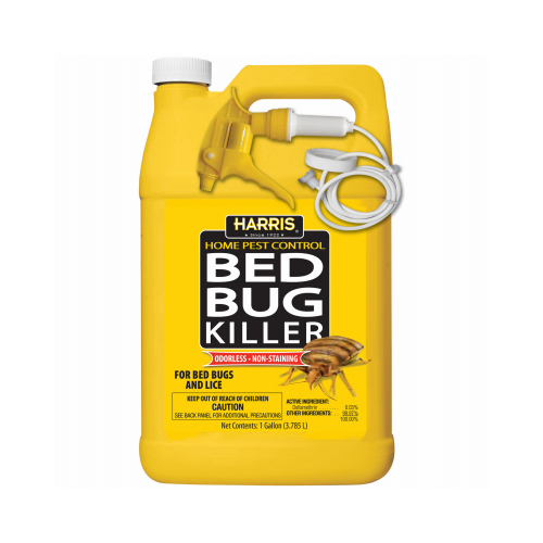 Bed Bug Killer, Liquid, Spray Application, 128 oz