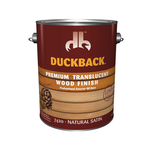 Duckback SC0074204-16-XCP4 Wood Finish Premium Transparent Natural Satin Penetrating Oil 1 gal Natural Satin - pack of 4