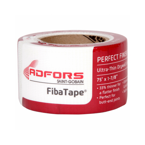 Drywall Joint Tape FibaTape Perfect Finish 75 ft. L X 1-7/8" W Fiberglass Mesh White Self Adhesive Drywall Jo White