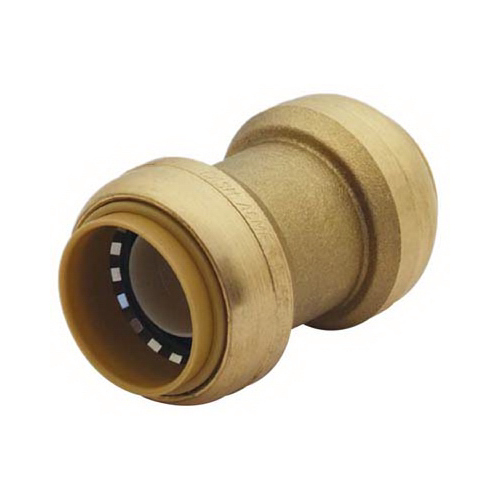 Tube Coupling, 1 in, Brass, 200 psi Pressure