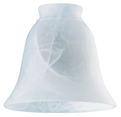 Westinghouse 8127200 Ceiling Fan Light Shade, Milky White Glass, 4-3/4 In.