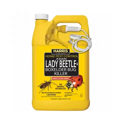 Harris HBXA-128 Beetle and Box Elder Bug Killer, Liquid, Spray Application, 128 oz Clear