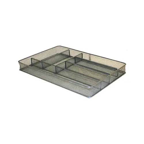 Drawer Organizer 2" H X 11" W X 16" D Steel Silver