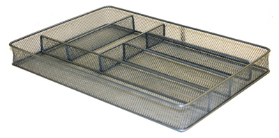 Honey-Can-Do KCH-02162 Drawer Organizer 2" H X 11" W X 16" D Steel Silver