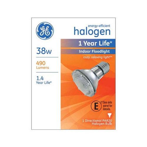 Halogen Bulb 38 W PAR20 Floodlight 490 lm White Clear - pack of 6