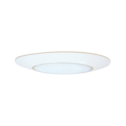 Recessed Light Trim, Glass Lens, Polymer Body, White