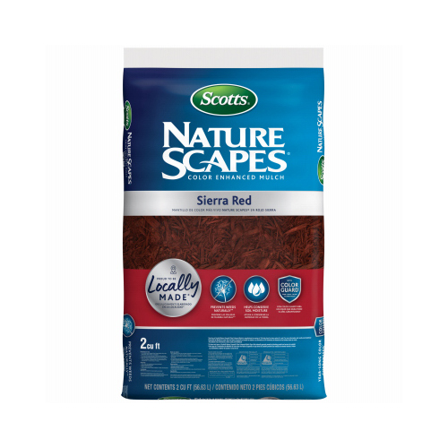 Nature Scapes Mulch, Solid, Earthy, Red, 2 cu-ft Bag
