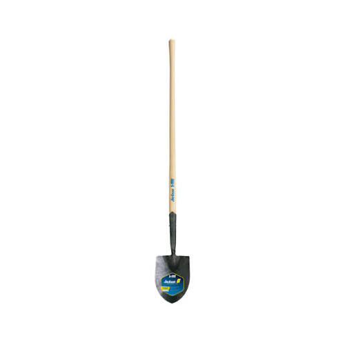 Shovel J-450 56" Steel Scoop Irrigation Wood Handle Natural