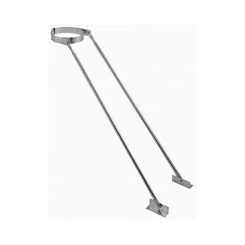 DuraVent 6DP-XRB Extended Roof Bracket DuraPlus 6" Galvanized Steel Gray