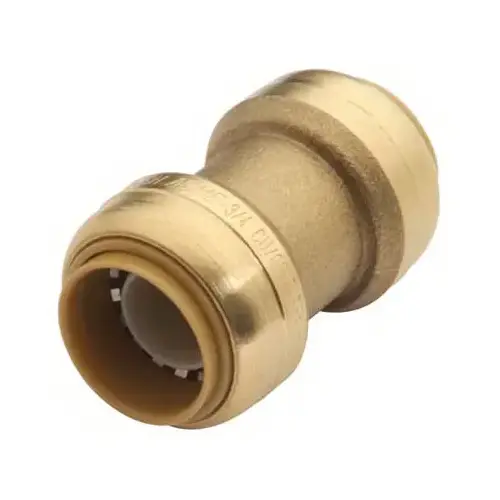 3/8 In. (1/2 In. OD) Push-to-Connect Straight Brass Coupling