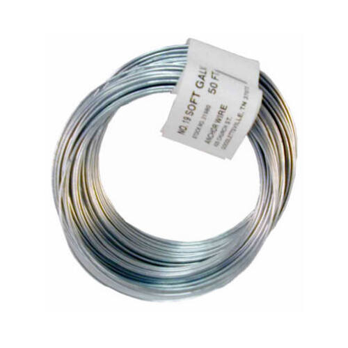 12.5-Gauge Galvanized Smooth Wire, 330-Ft.