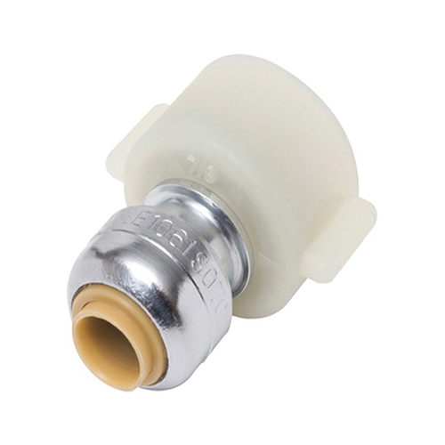 Pipe Connector, 1/4 x 1/2 in, FIP x Compression, Brass, 200 psi Pressure