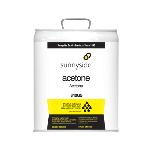 Sunnyside 840G5 Solvent and Thinner Acetone 5 gal