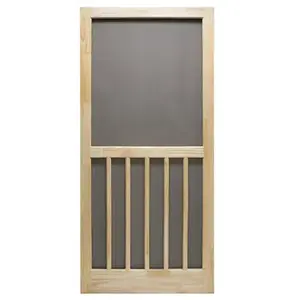 Precision 80-1/2 in. H X 36 in. W Nantucket Natural Wood Wood Screen Door