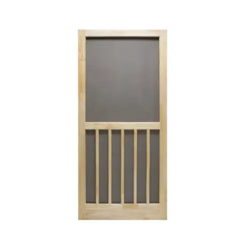 PRECISION 3952NA2868 Screen Door 80-1/2" H X 32" W Nantucket Natural Wood Wood Natural Wood