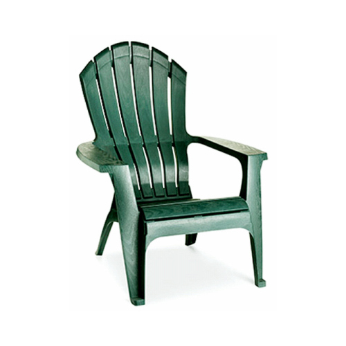 Adams 8371-16-3700 Chair RealComfort Hunter Green Polypropylene Frame Adirondack