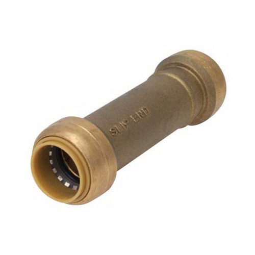 Slip Pipe Coupling, 1 in, Brass, 200 psi Pressure