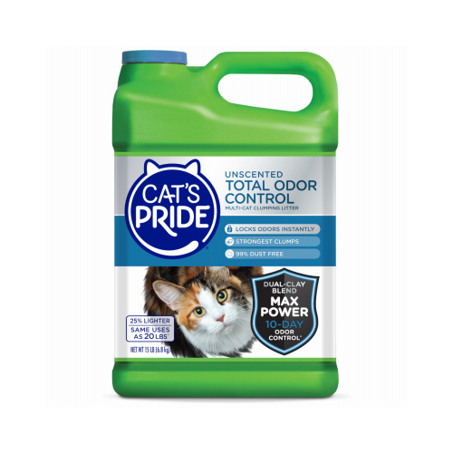 Cat's Pride C47915C60 Cat Litter Fresh & Light No Scent 15 lb