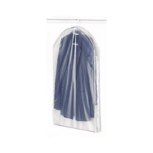 Whitmor 5003-21 Hanging Suit Bag 24" H X 3" W X 38" L Vinyl Clear