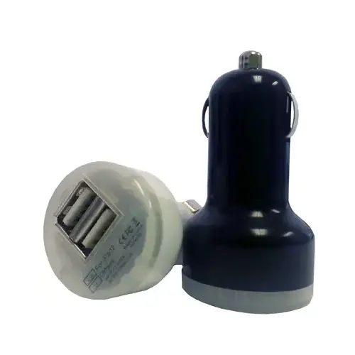Dual USB Car Adapter  Multicolored