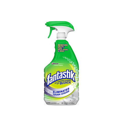 FANTASTIK 71631 All-Purpose Cleaner, 32 oz Spray Bottle, Liquid, Bleach, Light Yellow