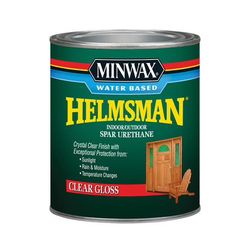 Helmsman 0444 Spar Urethane Paint, Gloss, Liquid, Crystal Clear, 1 qt, Can