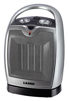 Lasko 5409 Heater 175 sq ft Electric Oscillating Black/Gray