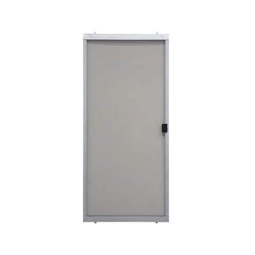 Adjustable Sliding Screen Door 80-3/4" H X 48" W Breezeway Gray Steel Gray
