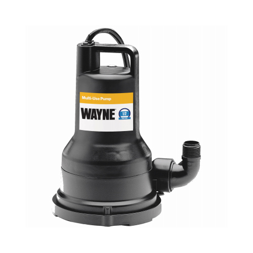 Wayne VIP50 Utility Pump NonClogging 1/2 HP 2600 gph Thermoplastic