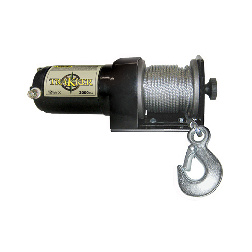 Winch, Electric, 12 VDC, 2000 lb Powder-Coated