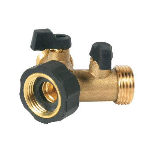 Shut-Off Valve, Male x Female Thread, 60 psi Pressure, Brass