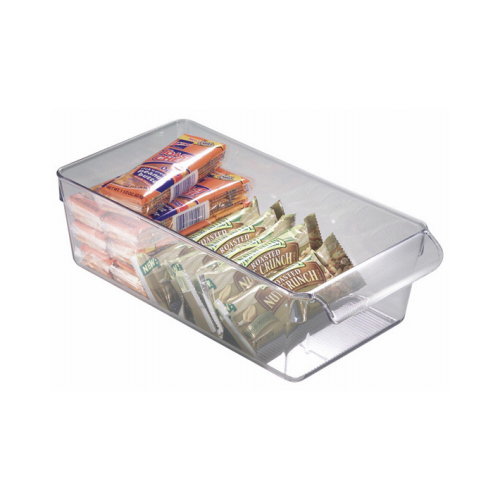 Storage Bin 3.5" H X 6" W X 11.5" D Stackable Clear