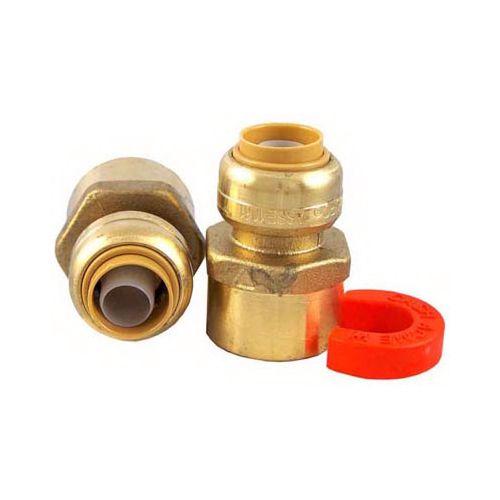 SharkBite 22604LF NPT Water Heater Kit, Push-Fit Fittings, 1/2 x 3/4 In.