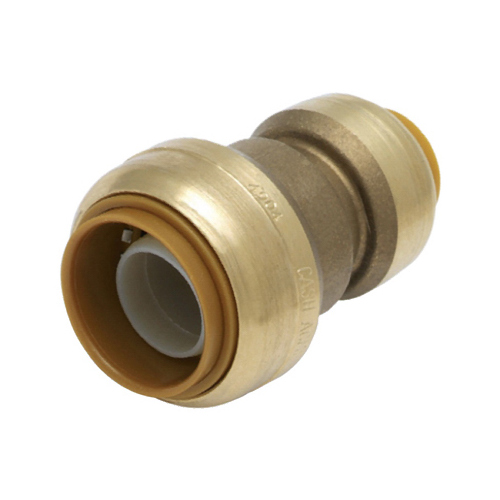 Tube Coupling, 1 x 3/4 in, Brass, 200 psi Pressure