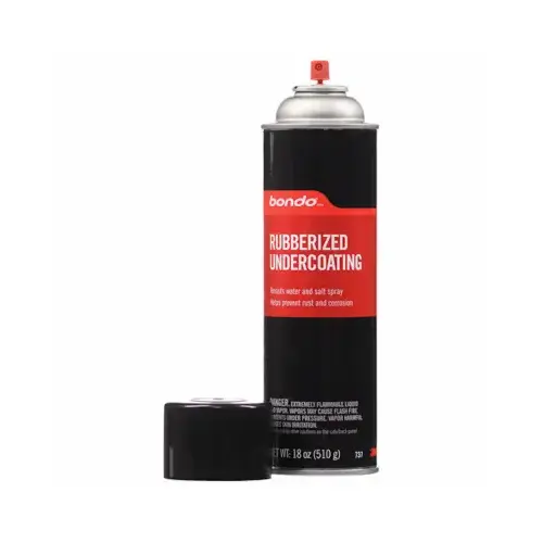 Medium Rubberized Undercoat, 18 oz, Thick Liquid Black