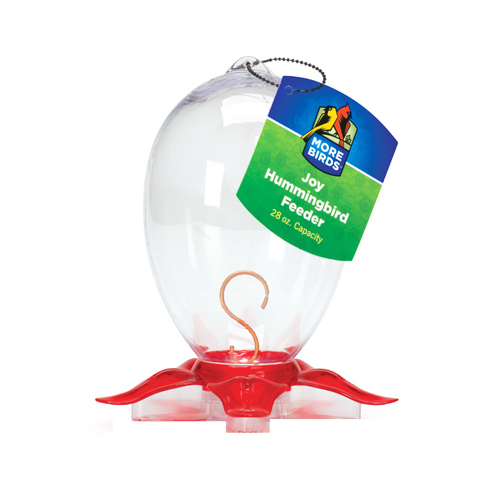 More Birds 31 Nectar Feeder Hummingbird 28 oz Plastic Bottle 5 ports Red