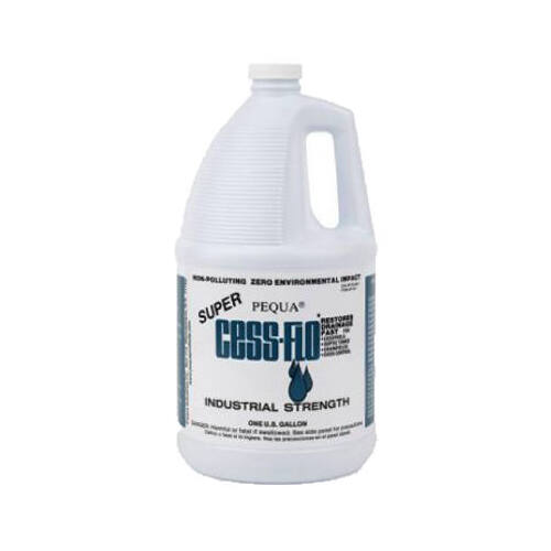 CESS-FLO Series Septic Tank Cleaner, Liquid, Clear, Odorless, 1 gal Bottle