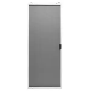 Precision 79 in. H X 30 in. W Breezeway White Steel Adjustable Sliding Screen Door Precision 79 in. H X 30 in. W Breezeway White Steel Adjustable Sliding Screen Door