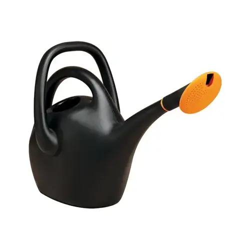 Easy Pour 2.6 Gal. Black Plastic Watering Can