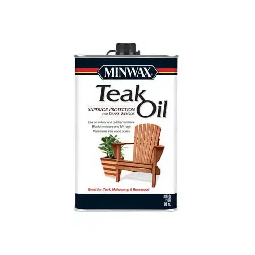 Teak Oil Helmsman Transparent Clear Oil-Based 1 qt Clear