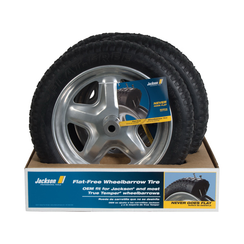Garant SFFTCC Flat Free Tire, 16 in Dia Tire, 3-1/2 in W Tire