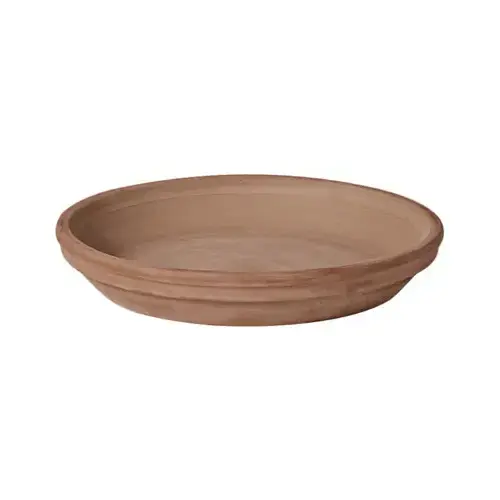 Plant Saucer 1.2" H X 1.2" D X 9.3" D Clay Traditional Chocolate Chocolate - pack of 16