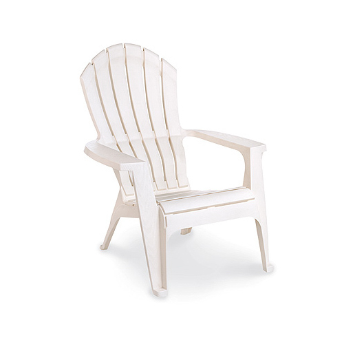 Adams 8371-48-3700 Chair RealComfort White Polypropylene Frame Adirondack