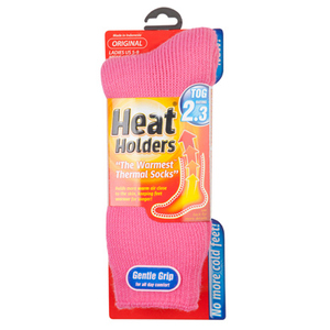 Heat Holders Original Pink Thermal Socks 